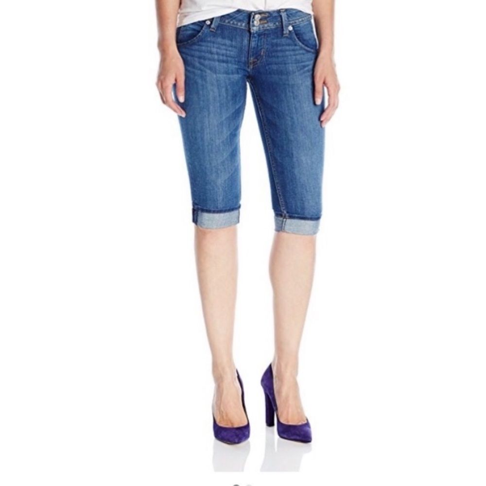 Hudson Malibu Cap Cuffed Capri Size 26